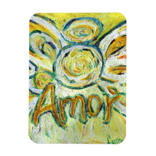 Imán Magnet Personalizado de palabras de ángel de Amor 