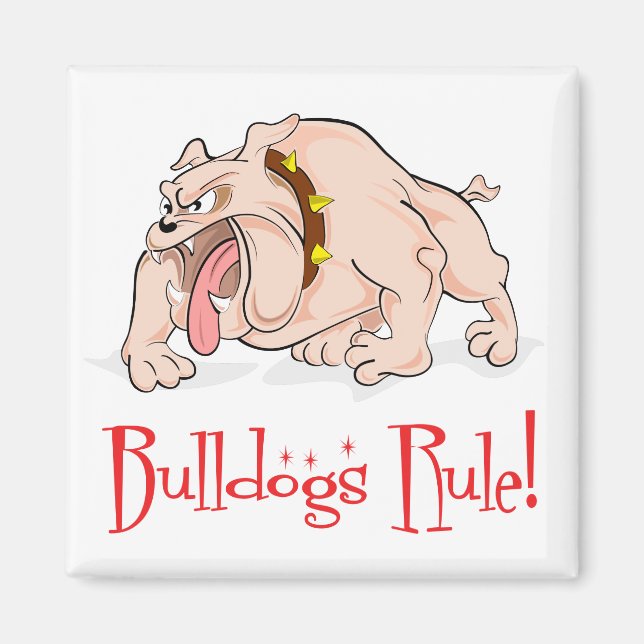 Imán Magnet, Personalizado de perro de cachorro de Bull (Frente)