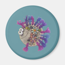 Imán Magnet - Pescado morado - Bebé