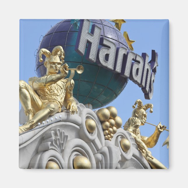 Imán Magnet, plaza, Las Vegas, Harrah's (Frente)