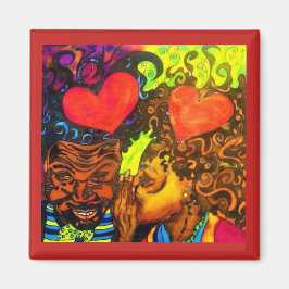 Imán Magnet Poster de amor negro