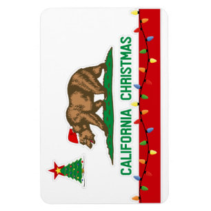 Imán Magnet premium de bandera estatal de California Na