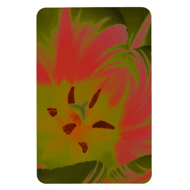 Imán Magnet Premium Gótico Gloomy Red Tulip Premium (Vertical)