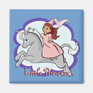 Imán Magnet Princesa y Unicorn