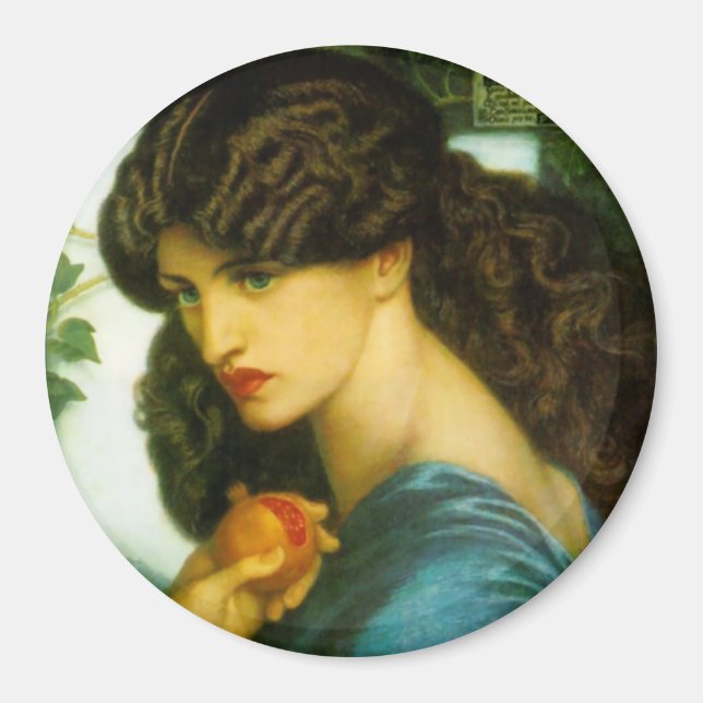 Imán Magnet proserpino de Dante Gabriel Rossetti (Frente)