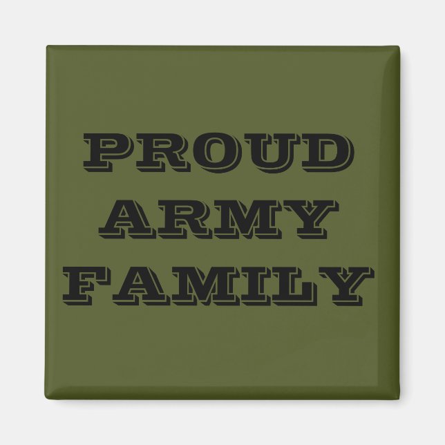 Imán Magnet Proud Army Family (Frente)
