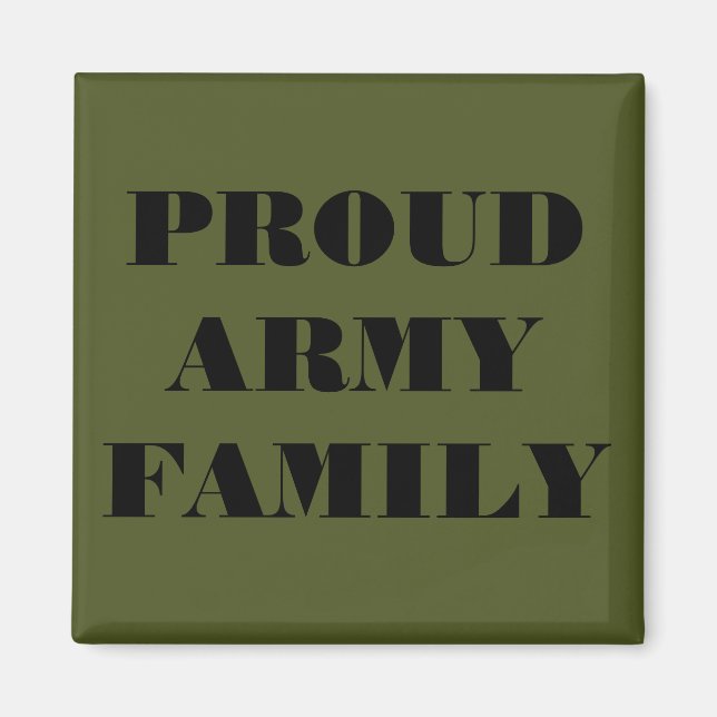 Imán Magnet Proud Army Family (Frente)