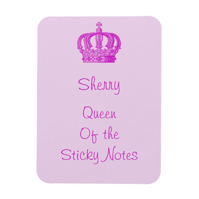 Imán Magnet Queen of the Sticky Notes (Vertical)