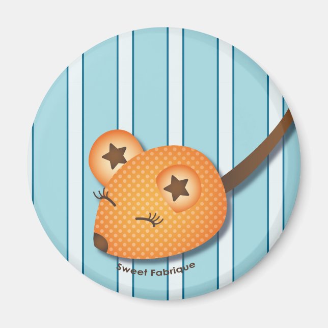 Imán Magnet “Ratón anaranjado” - Colección Quivi Dolo (Frente)