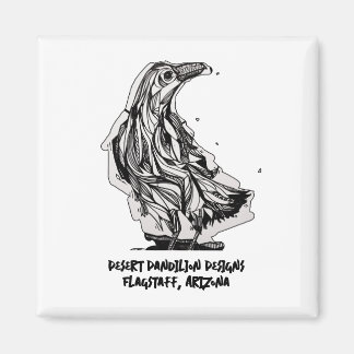 Imán Magnet raven por diseños de Dandilion del desierto