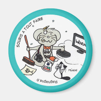 Imán Magnet redondo “Ratón por hacerlo todo "