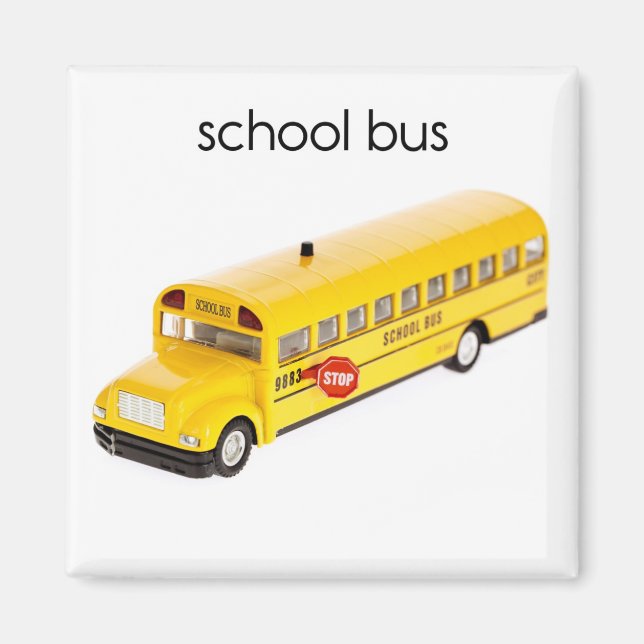 Imán Magnet Refrigerator de Autobús Escolar (Frente)