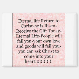 Imán Magnet 'Regalo hoy vida eterna'