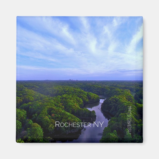 Imán Magnet - Rochester del lago Ontario (Frente)