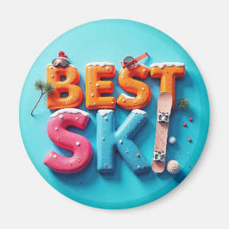 Imán Magnet Rond Frigo – Design Unique - BEST SKI 