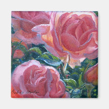 Magnet "Rosas de coral"