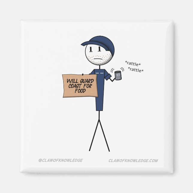 Imán Magnet "Salvará La Costa Por La Comida" (Frente)