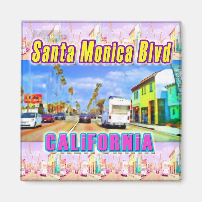 Imán Magnet "Santa Monica Blvd 1" (Frente)