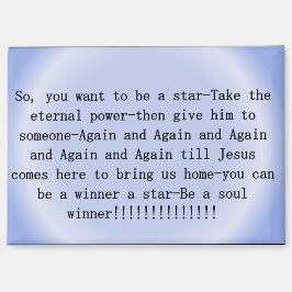 Imán Magnet ' Sé un alma ganadora de Jesús