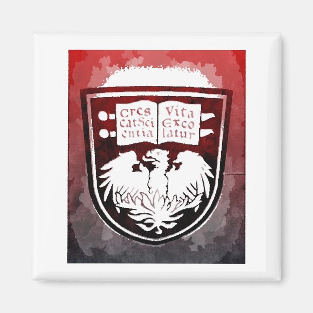 Imán Magnet Seal de la Universidad de Chicago (Frente)