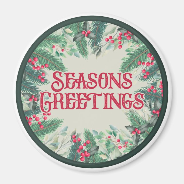 Imán Magnet Seasons Greetings (Frente)