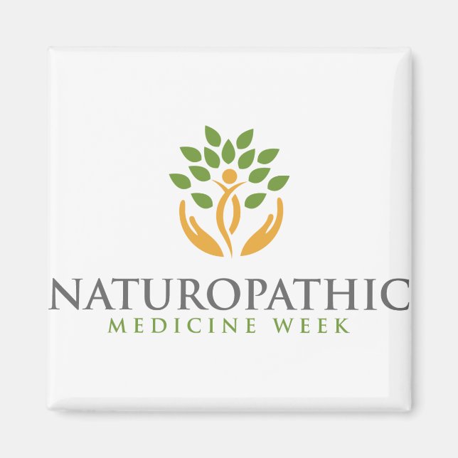 Imán Magnet Semana de la Medicina Naturopática (Frente)