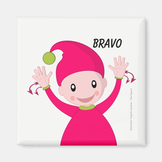 Imán Magnet signe LSF bravo (Frente)