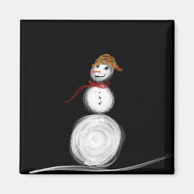 Imán Magnet Snowman (Frente)