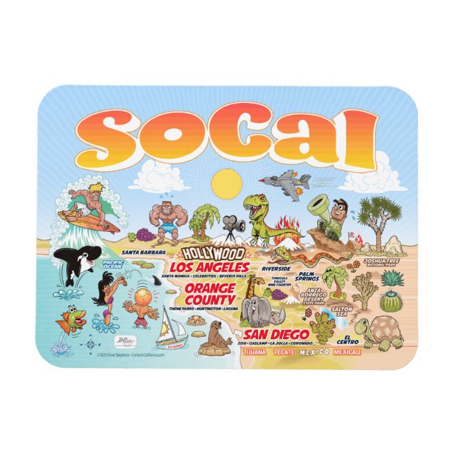 Imán Magnet SoCal Souvenir (Horizontal)
