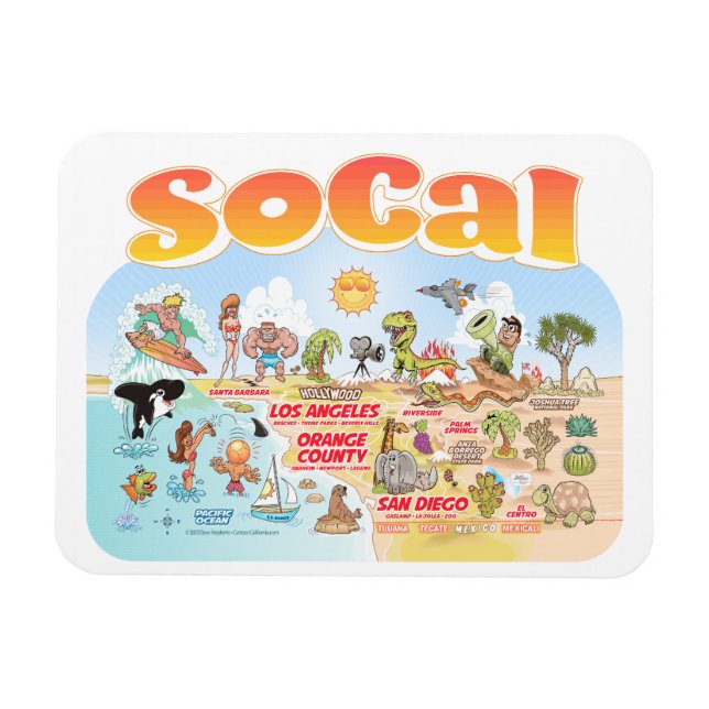 Imán Magnet SoCal Souvenir (Horizontal)