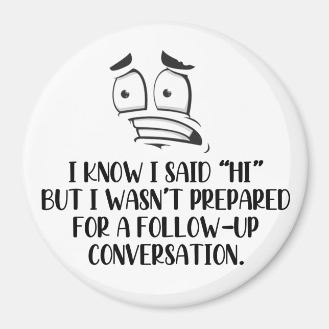 Imán Magnet socialmente incómodo (Frente)