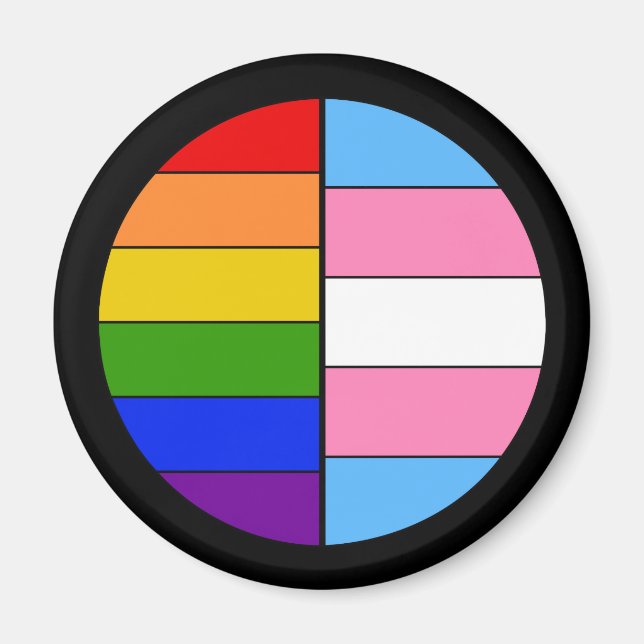 Imán Magnet solidario GLBT (Frente)