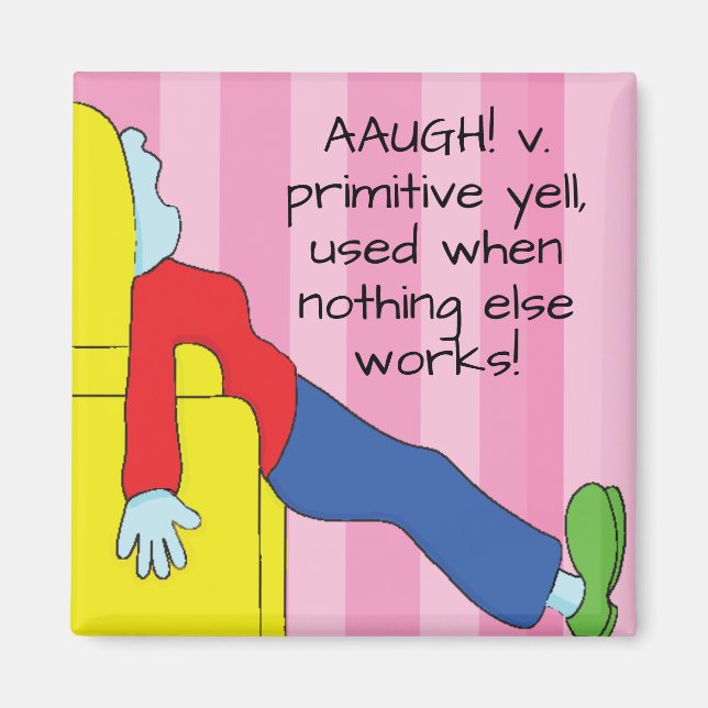 Imán Magnet Square El grito primitivo de la mamá (Frente)