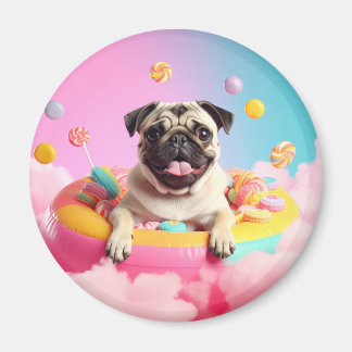 Imán Magnet – Süßer glücklicher Mops 