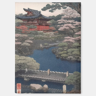 Imán Magnet - Temple on the river - Japan