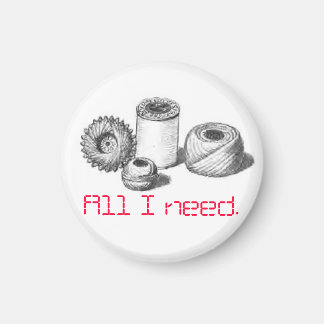 Imán Magnet Todo lo que necesito para coser gente