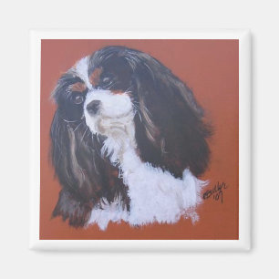 Imán Magnet Tri-color King Charles Cavalier