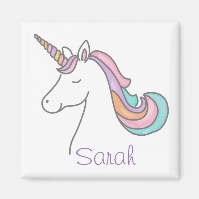 Imán Magnet unicornio personalizado (Frente)