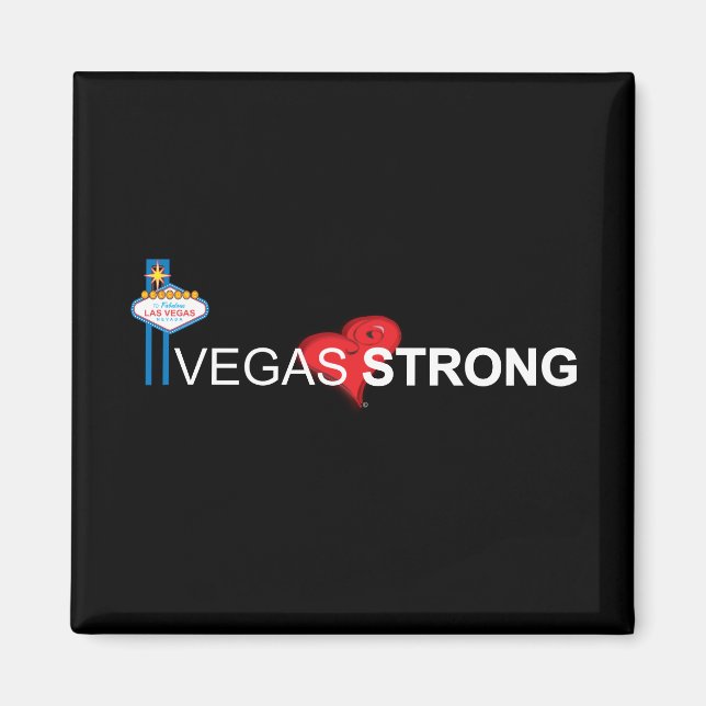 Imán Magnet Vegas Strong Souvenir (Frente)