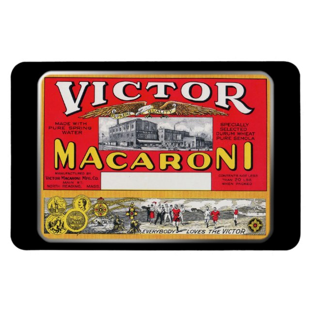 Imán Magnet - Victor Macaroni, por GalleryGifts (Horizontal)