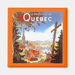 IMÁN MAGNET ~ VINTAGE VIAJE SOUVENIR QUEBEC CANADÁ