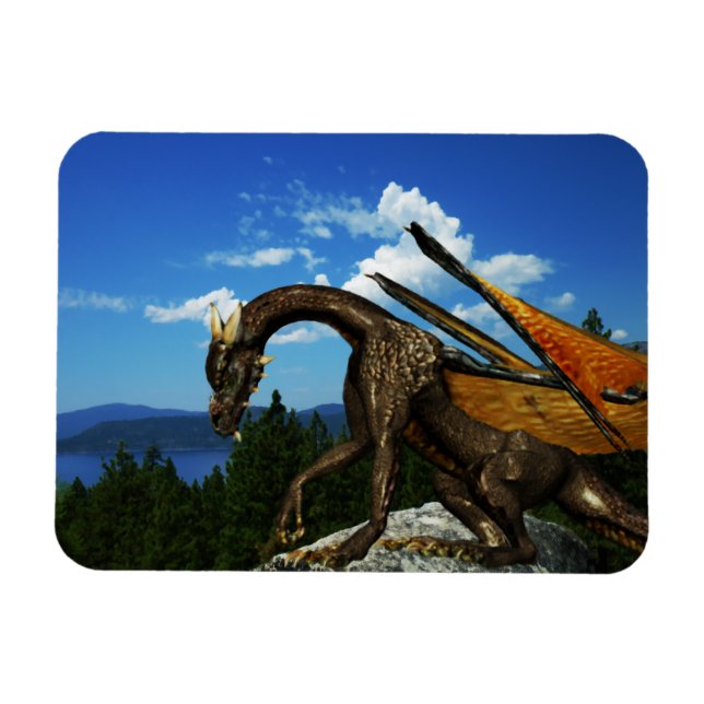 Imán Magnet Vinyl con vistas al lago (Horizontal)