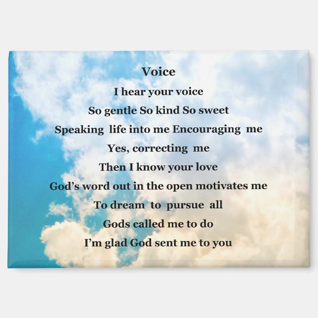 Imán Magnet; 'Voice" (Anverso)