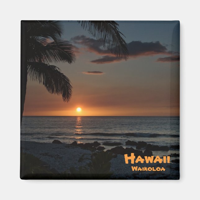 Imán Magnet: Waikoloa Sunset #1 (Frente)