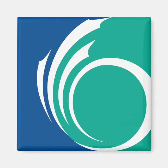 Imán Magnet with Flag of Ottawa, Canada (Frente)