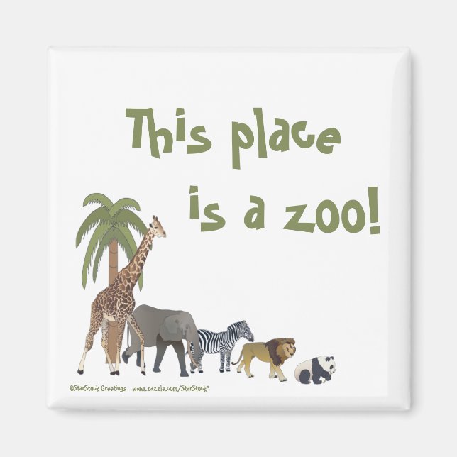 Imán Magnet zoológico de animales (Frente)