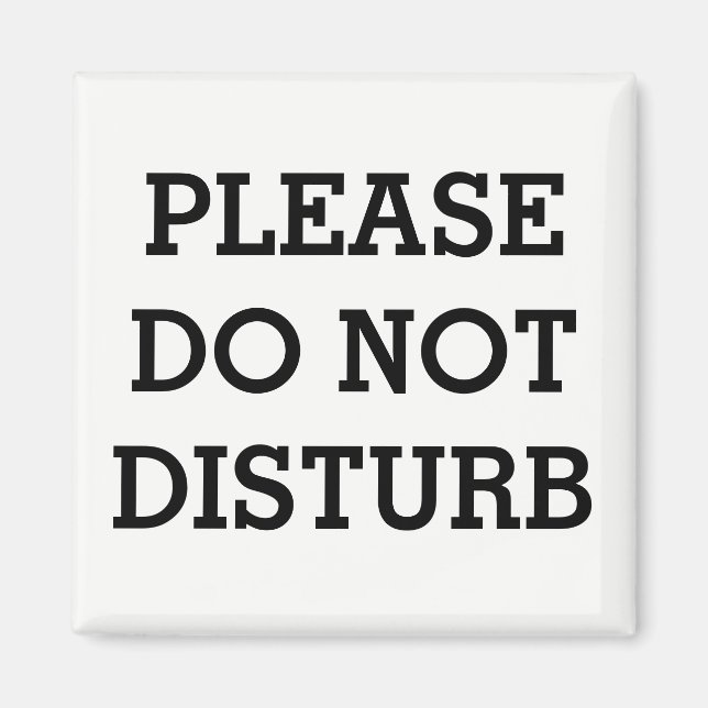 Imán MAGNETA DE PUERTA metalizado "NO DISTURBE" (Frente)