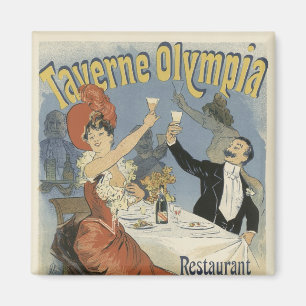 Imán Magnetanes Posters de Art Nouveau - Restaurante