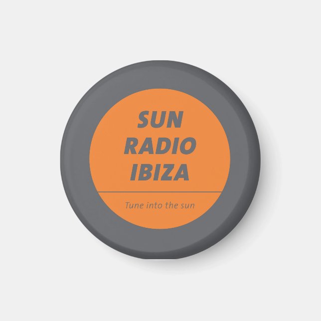 Imán Magnetic Button by Sun Radio Ibiza  (Frente)