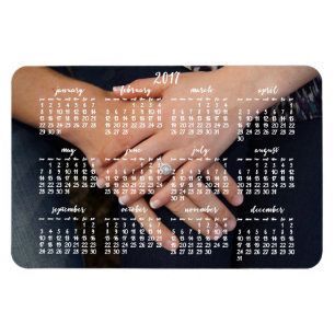 Imán Magnetic Calendar Photo Magnet 2017 4x6